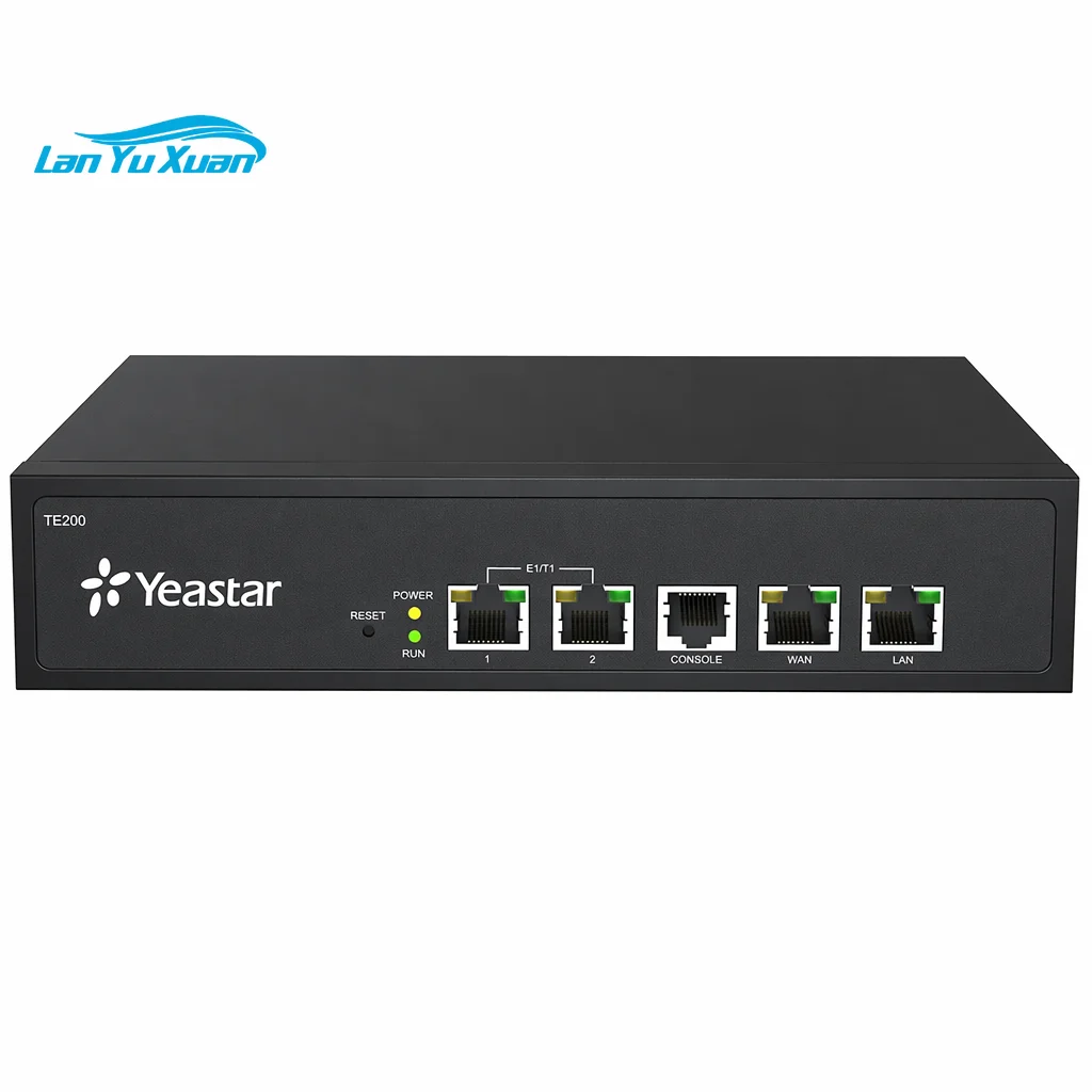 Yeastar TE200 Digital VoIP Gateway 2 E1 SIP PRI/SS7 Signaling Voice & Fax Office Use Compatible Carrier Softswitch Systems