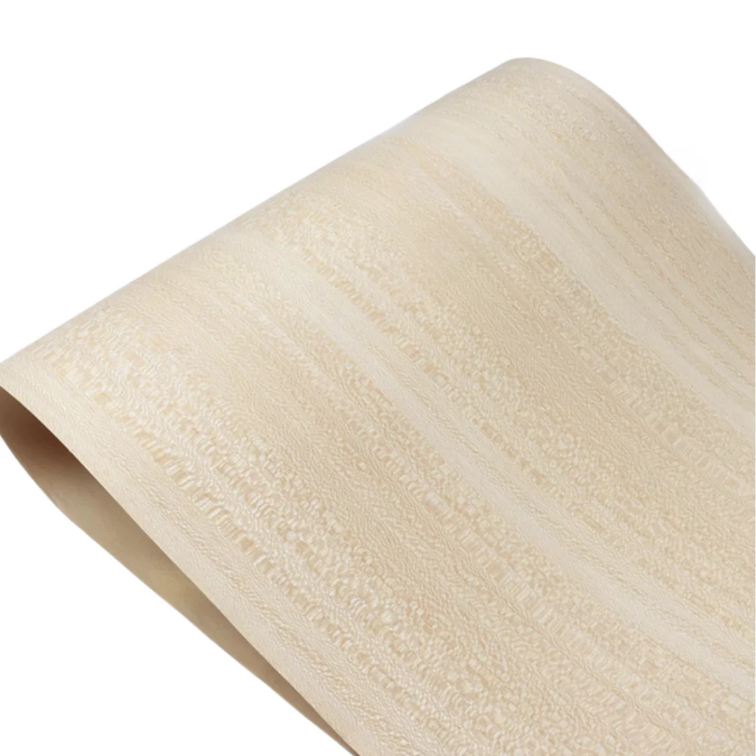 Length:2.5meter Width:580mm Thick :0.25mm Natural Yellow Nisi Wood Veneer Sheets Furniture Interior Auto Audio Door Décor