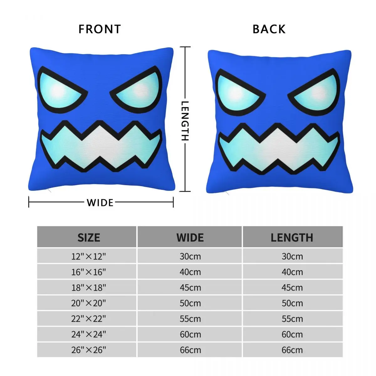 Geometry Dash 3 Pillowcase Polyester Linen Velvet Printed Zip Decorative Throw Pillow Case Sofa Cushion Cover 18