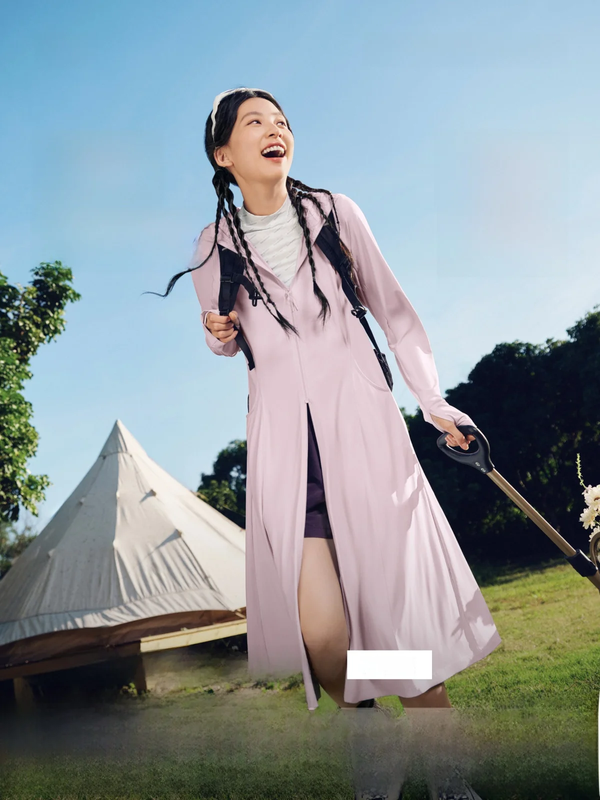 

Banana Le Long UV Protection Clothing Women's Summer Breathable Ice Silk Cool Feeling Sunscreen Skirt Full Body Sun Protect...