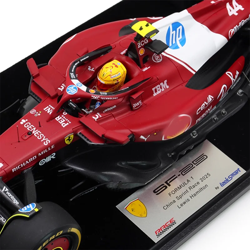 New In Stock Looksmart 1:18 2025 F1 Model Sf-25 Hamilton 44 Simulation Resin Miniature Car Model Customized Toys Gifts Ornaments
