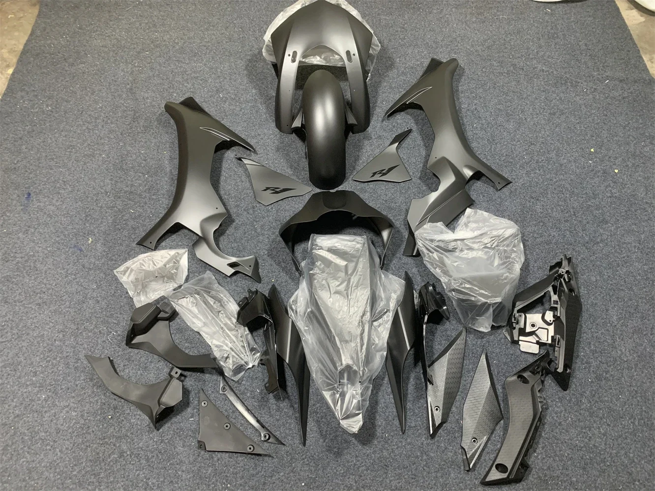 Kit carenatura moto per Yamaha R1 2015 2016 2017 2018 2019 YZF1000 15-19 carena grigio opaco moto shell