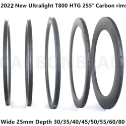 only 280g T800 super light carbon road rims 25mm wide 30mm 35mm 38mm 40mm 45mm 55mm 50mm 60mm 700c road carbon bicycle rims