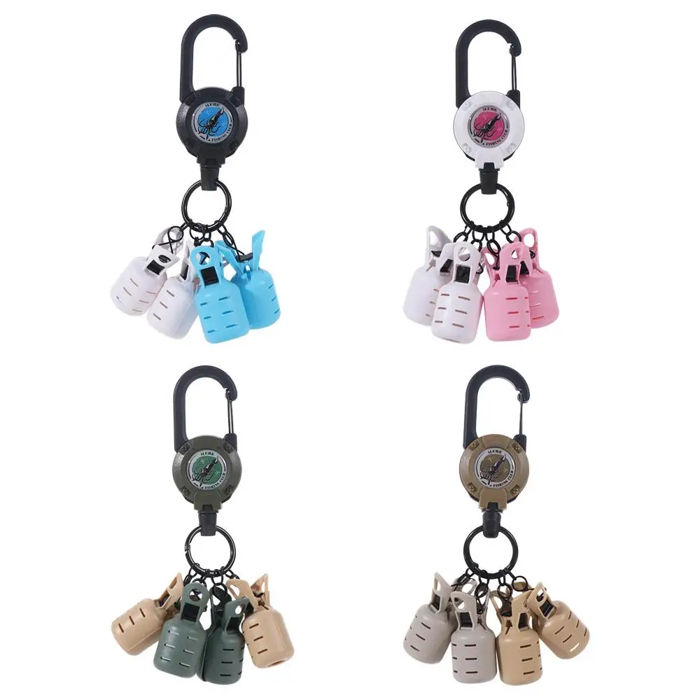 4pcs/set Tank Shaped Egi Hook Cover Protector Retractable Durable Squid Jig Bait Protector Squid Jig Colorful Bait Protector Kit