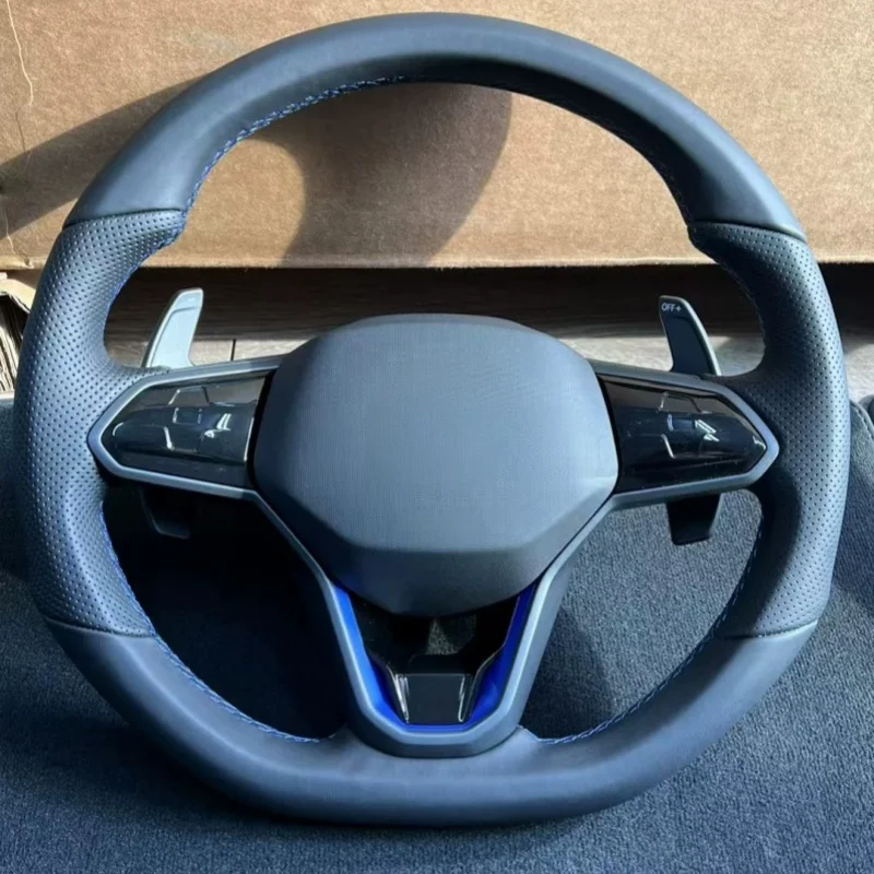 Carbon Fiber Leather For Volkswagen VW GOIF Golf GTi7 GTS Tiguan L Passat Car Steering Wheel Touch Buttons Car Accessories