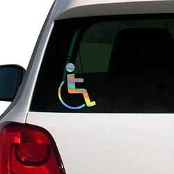 PVC Disabled On Board Car Wheelchair Sign Sticker Windshield Window Waterproof And Scratch Resistant Decals Styling Decoration