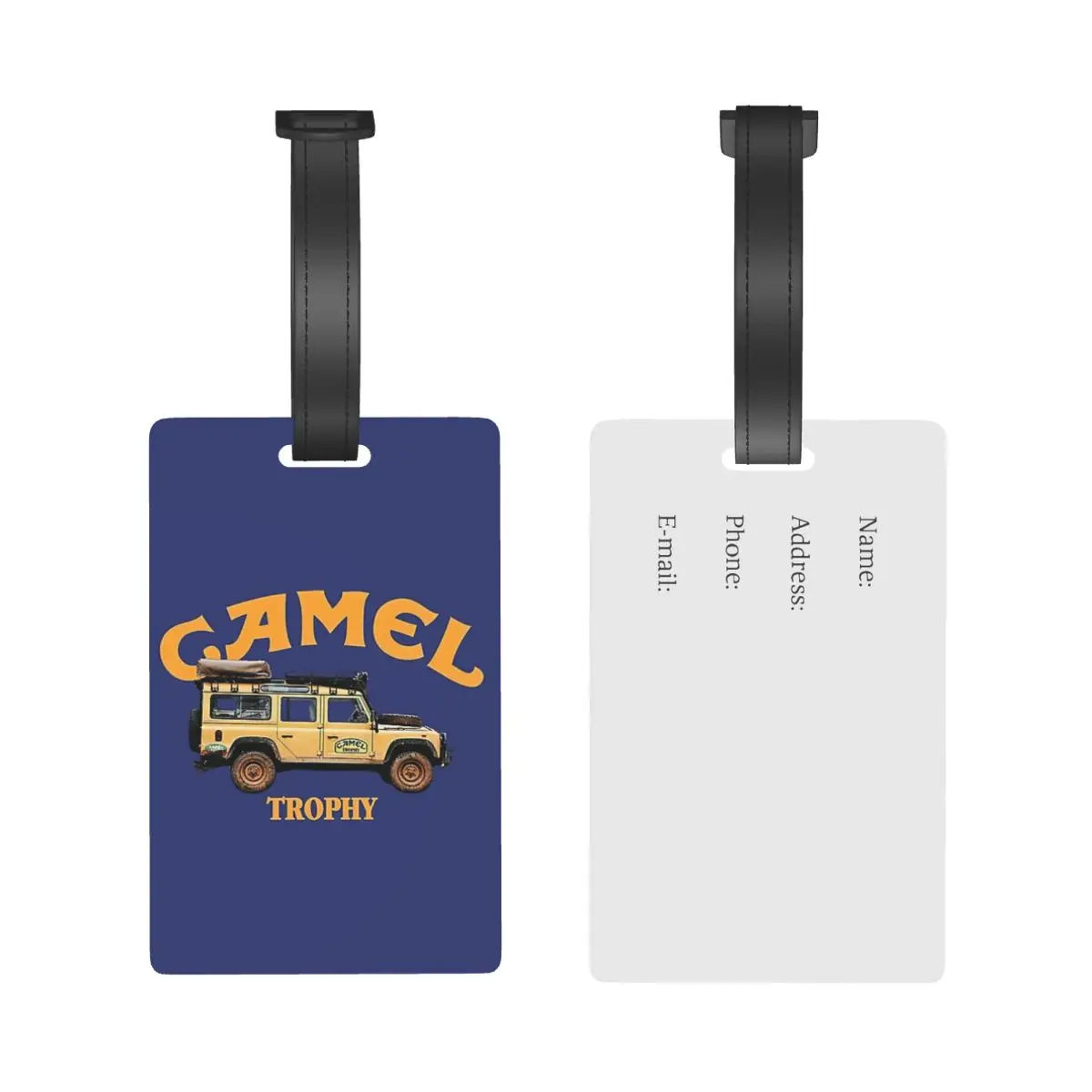 Camel Trophy Defender 110 Luggage Tags Suitcase Accessories Travel PVC Cute Baggage Boarding Tag Portable Label Holder ID