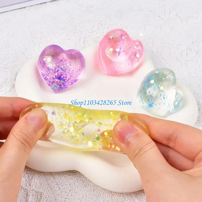 G2TE Squeeze Love Heart Pinch Toy Decompress Stretch Toy cho người lớn Cứu trợ tay người lớn