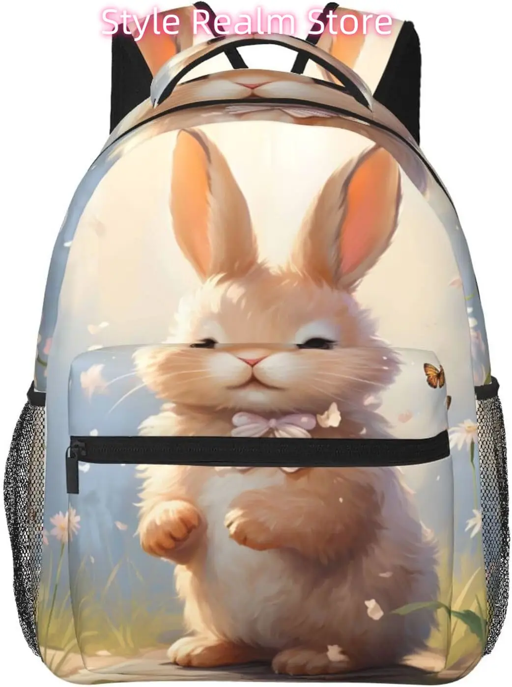 

Funny Cartoon Bunnys Lightweight Laptop Backpack Lightweight Multipurpose Travel Casual Daypack Unisex College Backapcks for Men