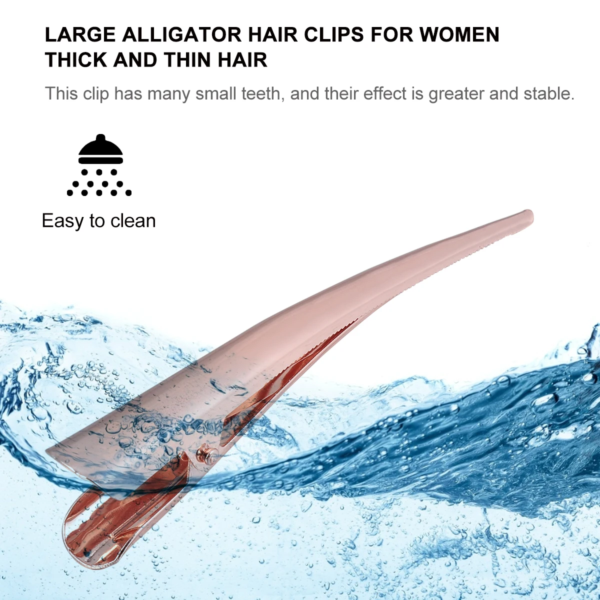 

12 pcs Duckbill Hair Clips Large Grip Force Stainless Steel Alloy Claw Clips for Hair Styling Salon Craft Office Use