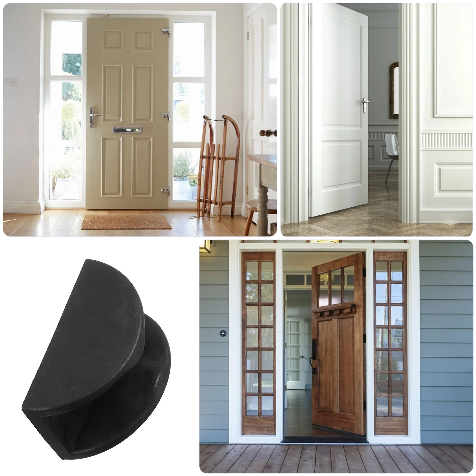 4 PCS Pulley Positioner Closet Door Hardware Sliding Gate Floor Guide Barn Kit Stopper Track Guides Mount Limiter Shower Bottom