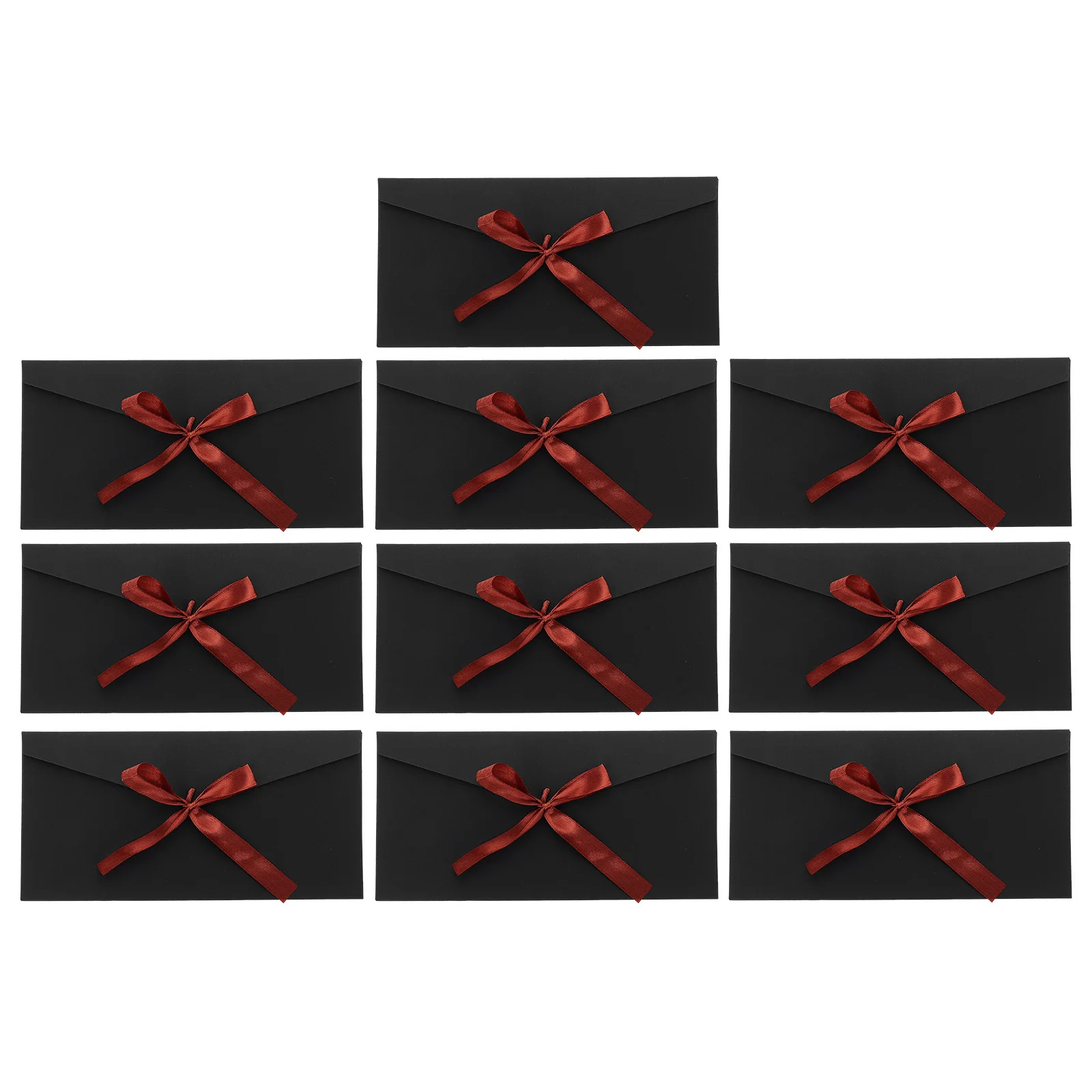 

10Pcs Retro Envelopes Kraft Paper Elegant Bowknot Design Invitation Cards Gift Card Envelopes Envelope Kraft Invitation Envelope