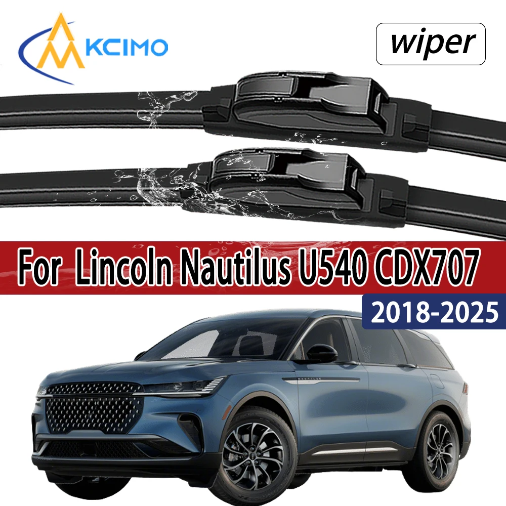 Para Lincoln Nautilus U540 CDX707 2018-2025 limpiaparabrisas delantero 2 uds accesorios de ventana de parabrisas