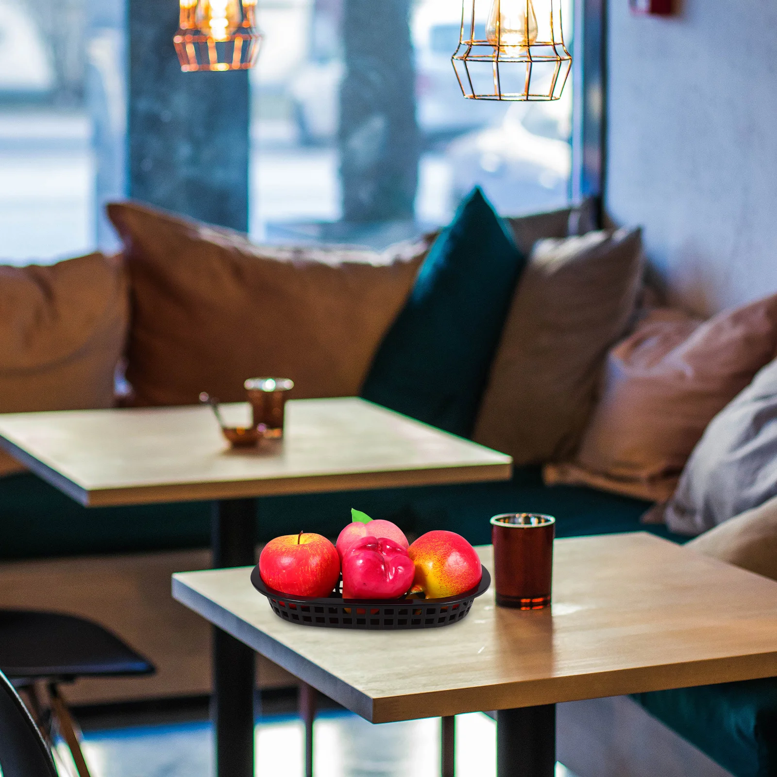 

24pcs Fast Food Basket Plastic Storage Container For Snack French Fries Bread Organizer Kitchen Barware Tray Sundries Holder