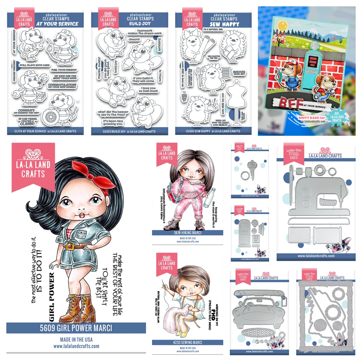 

2026 New Year Christmas Build Joy Rustic Frame Dies Stamps Girl Power Marci Sewing Machine Dies DIY Greeting Card Scrapbooking