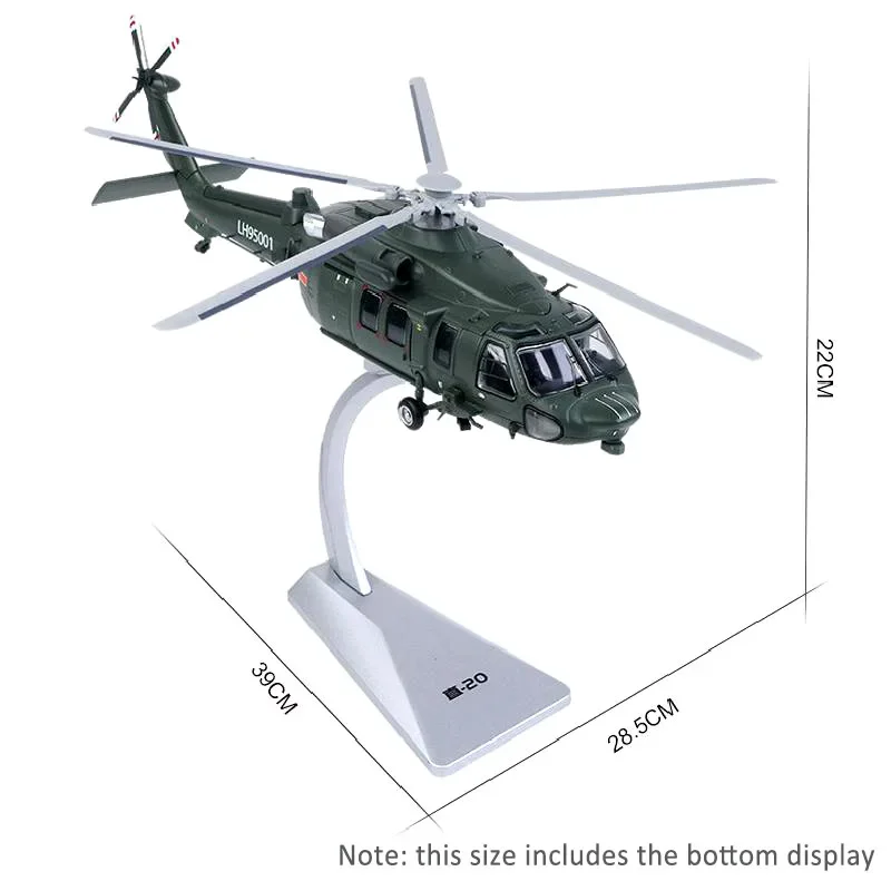 2024 1:55 New Armed Helicopter Model Helicopter No. 20 Alloy Model Military Education Toys Desktop Decorations Collection Gifts