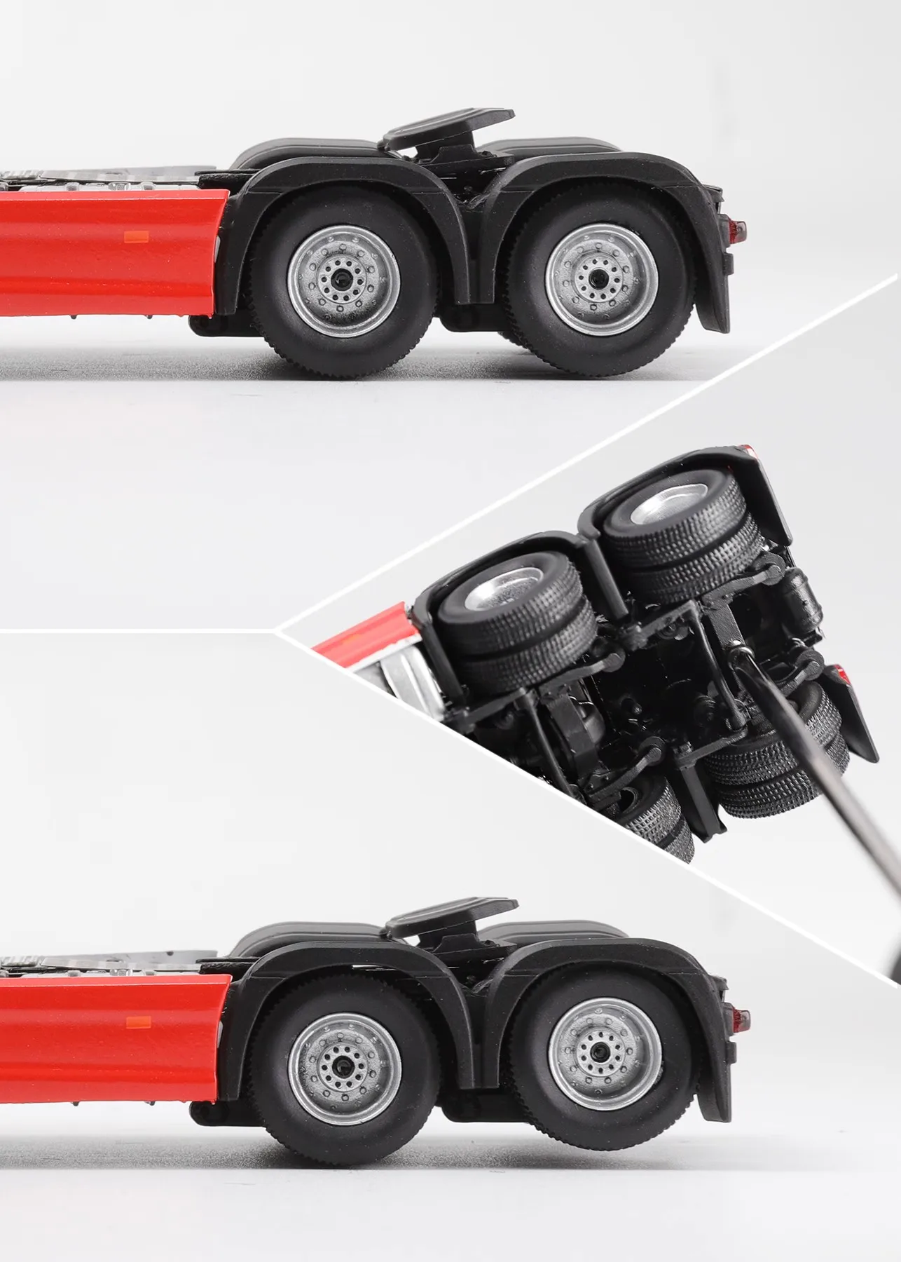 GCD 1/64 ACTROS GIGASPACE 6x2 Sattelzugmachine & Schaalbare Trailer Legering Speelgoed Motorvoertuig Diecast Metaal Model Geschenken