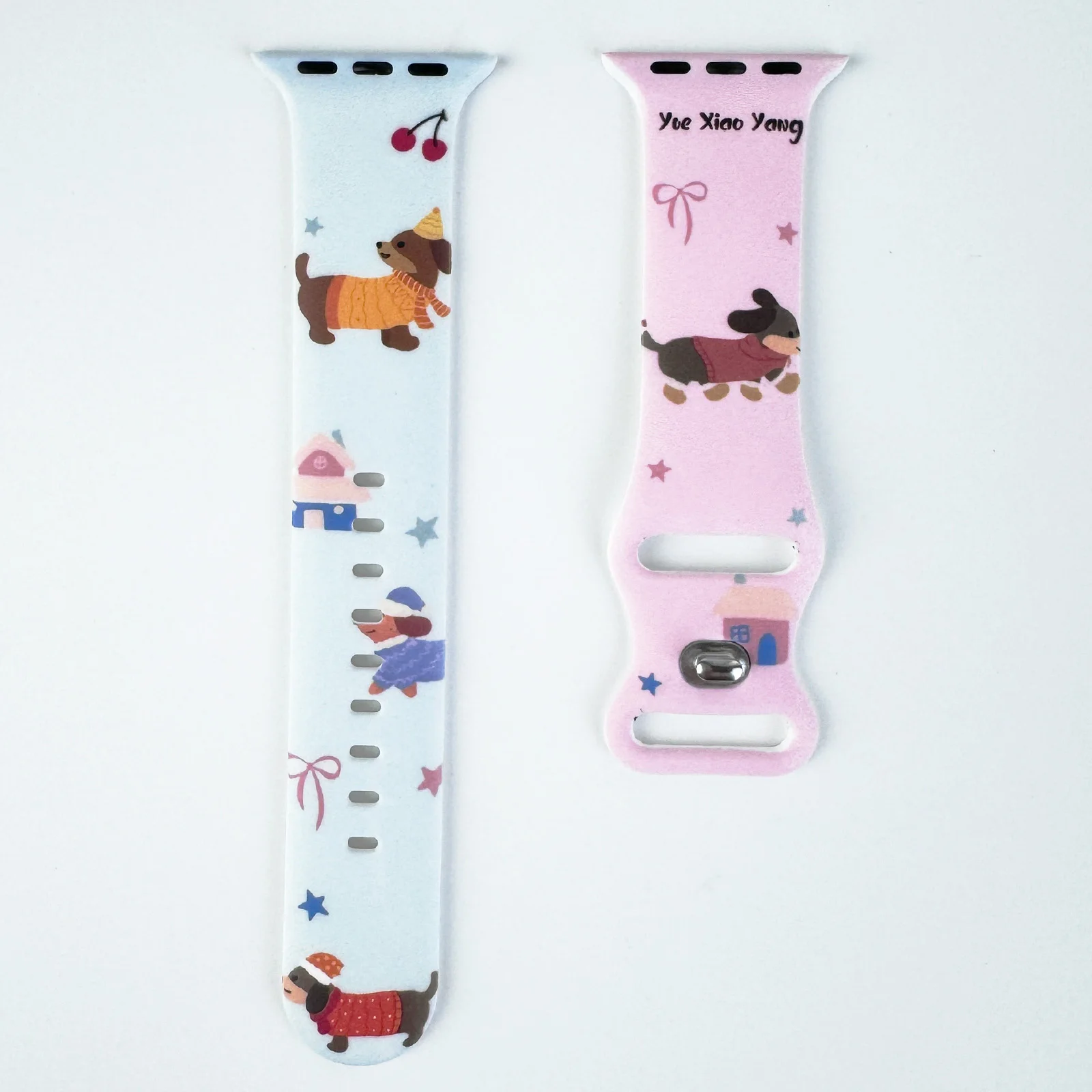 

Ремешок для часов с принтом серии Sausage Dog для Apple Watch 11, 10, 9, 8, 7, силиконовый ремешок, сменный браслет для iWatch 38 мм, 40 мм, 41 мм