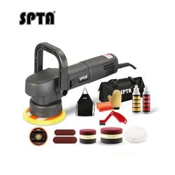 SPTA 5inch 780W Dual Action Polisher 8mm Random Orbit Professional Polishing Machine Electric Buffing Polisher Car Beauty Tools