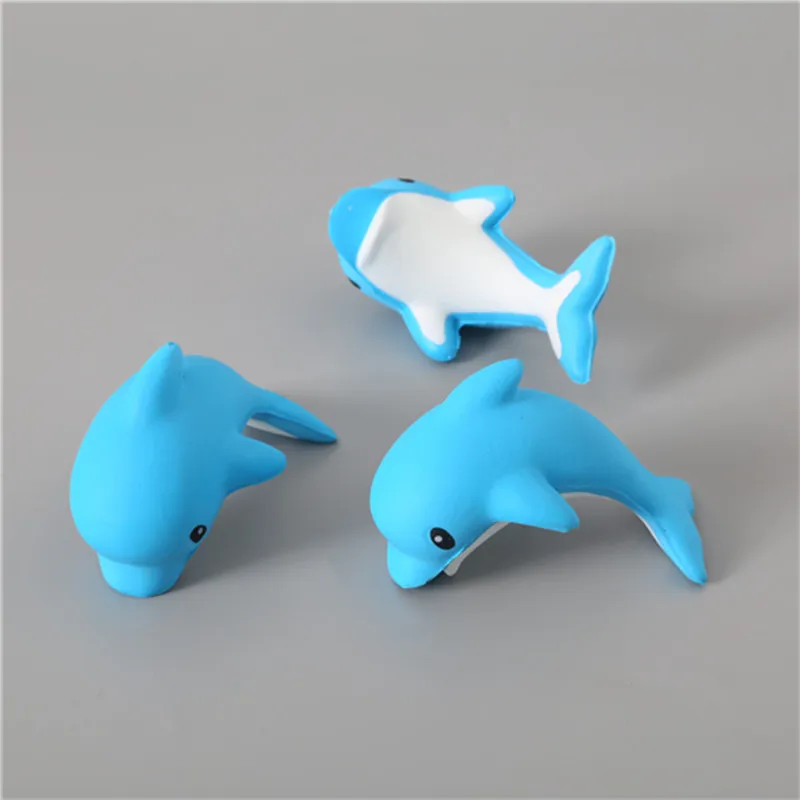 Squishy golfinho grânulo bola de estresse brinquedo squeezable estresse reliver brinquedo mole antiestresse brinquedos para crianças