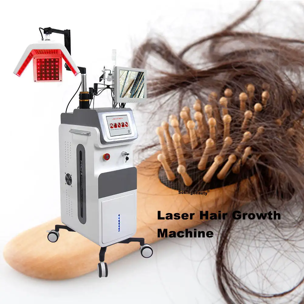 

650nm Diode Laser Hair Growth Scalp Hair Follicles Detection Machine Hair Regeneration Therapy Anti-hair Loss Beauty Equipment