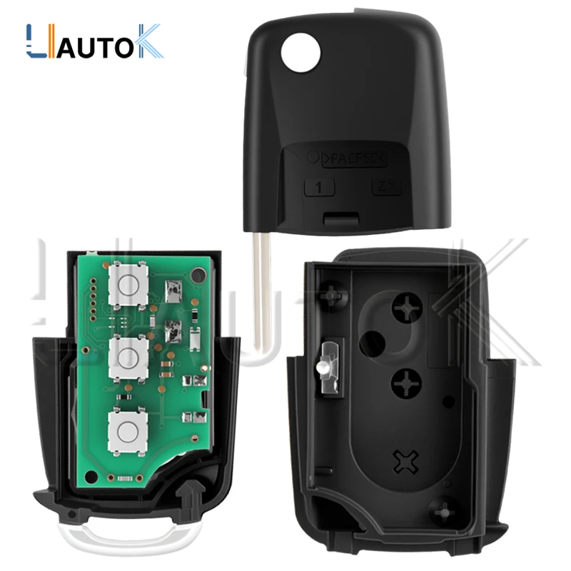 Car Remote Key 1K0959753N for VW Caddy Golf Tiguan Polo Jetta PASSAT B5 B6 For Skoda Octavia 48 Chip 434Mhz HU66 Smart Car Key