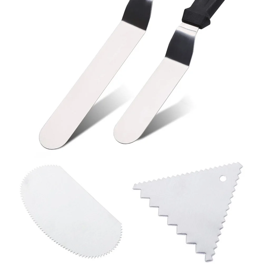 

10Pcs Pastry Tool Set Includes Cake Spatulas Cream Scrapers Icing Smoothers for DIY Baking and Dessert Making Cake Spatula