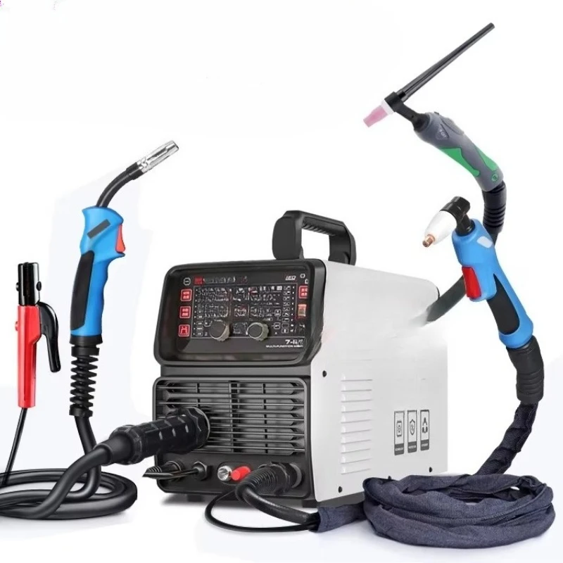 

New 7in1 multifunctional aluminum welding machine MIG TIG MMA TIG cutting plasma cutting manual welding gas welding gas-free