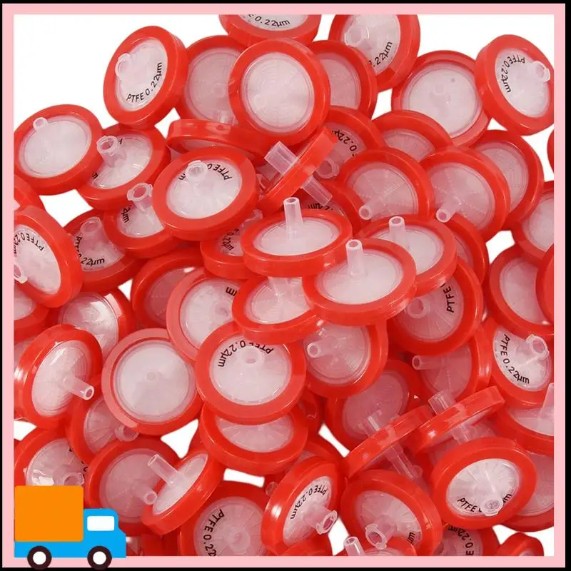 

Professional 100 PCS Syringe Filter PTFE, Syringe Lab Filter Membrane Diameter, 0.22Μm Pore Size, HPLC