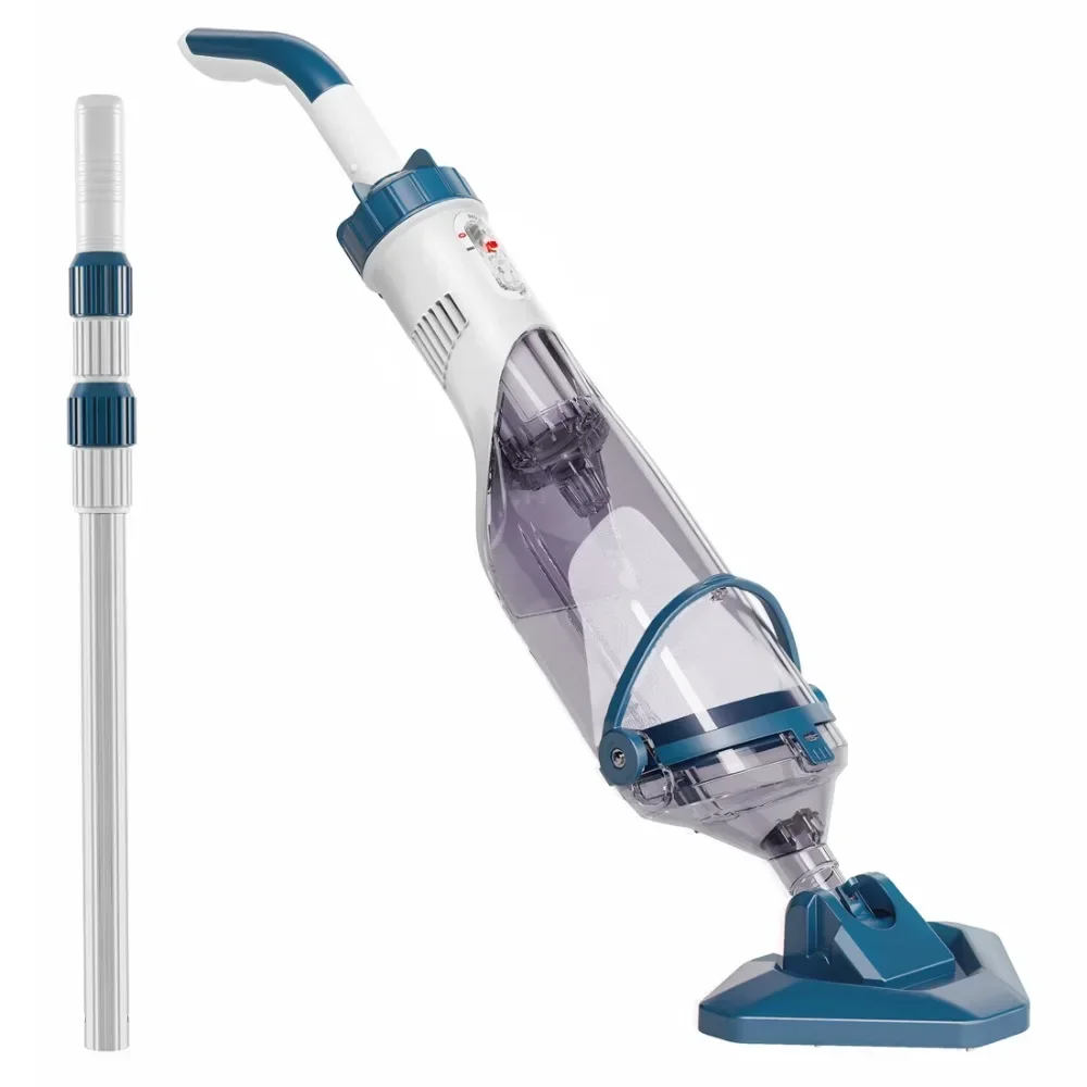 

Cordless Vacuum Handheld Pool Vacuum for Above Ground Inground Pool Spas and Hot Tubs 60Minute Runtime Handheld Pool Vacuum