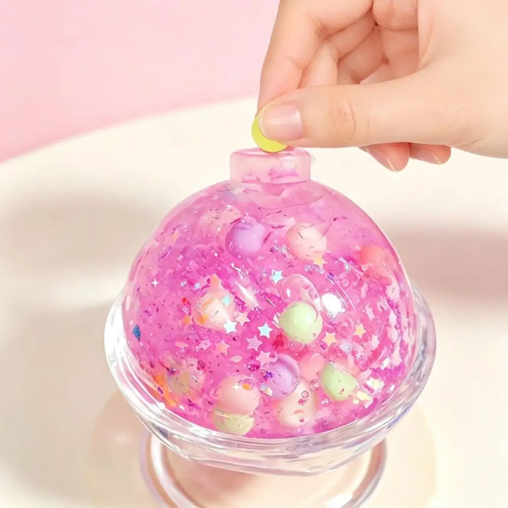 Cat Paw DIY Squishy Making Kit Sensory Slow Rebound DIY Squeeze Ball Kit Glitter Fidget Handmade Ball Skin Birthday Gift