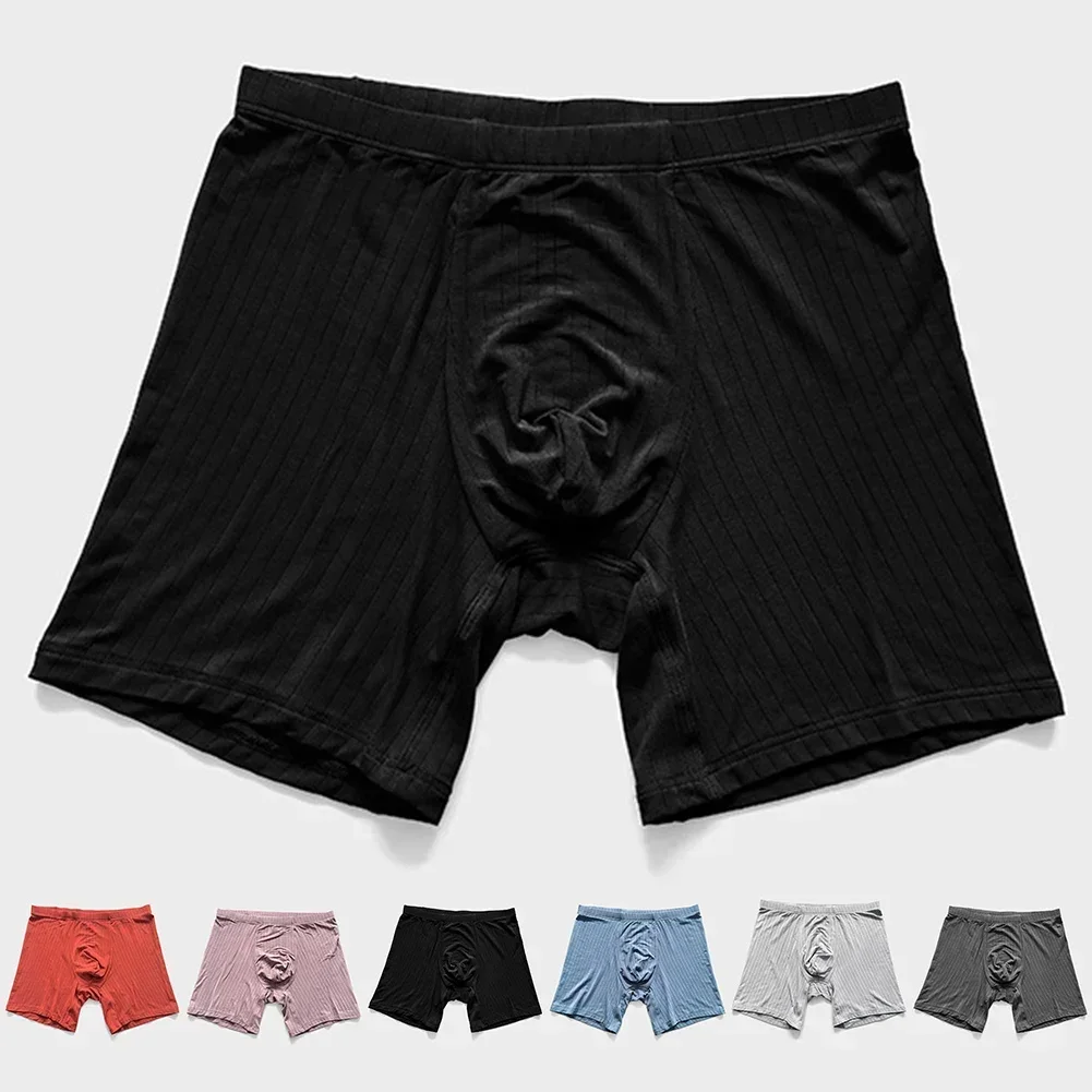 Men Solid Modal Middle Waist Breathable Home Underwear Panties Boxer Briefs Lingerie Shorts Gym Solid Sports Male Shorts