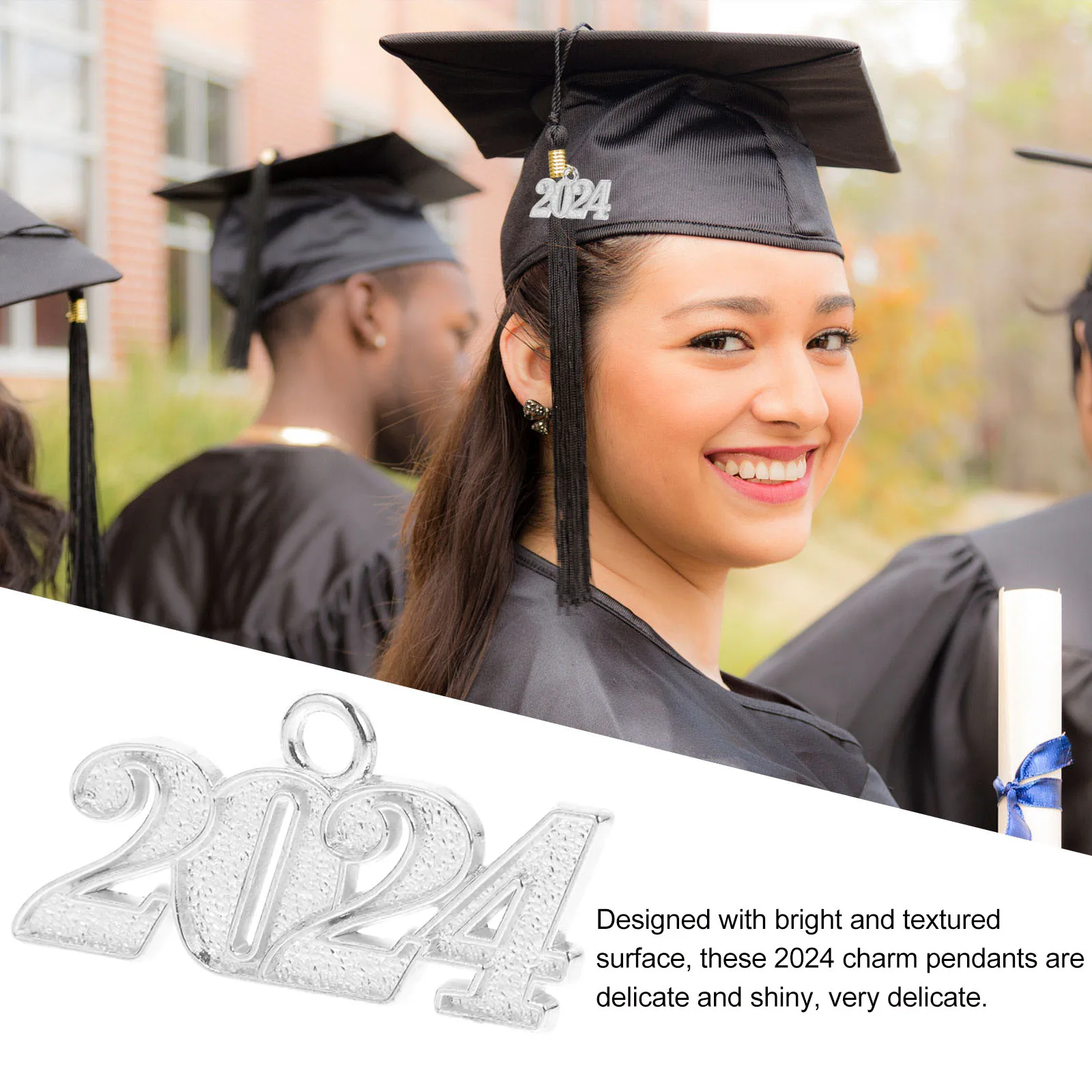 

50 Pcs Digital Pendant Necklace Decoration High Quality Charms for Alloy Mini Metal Year Number