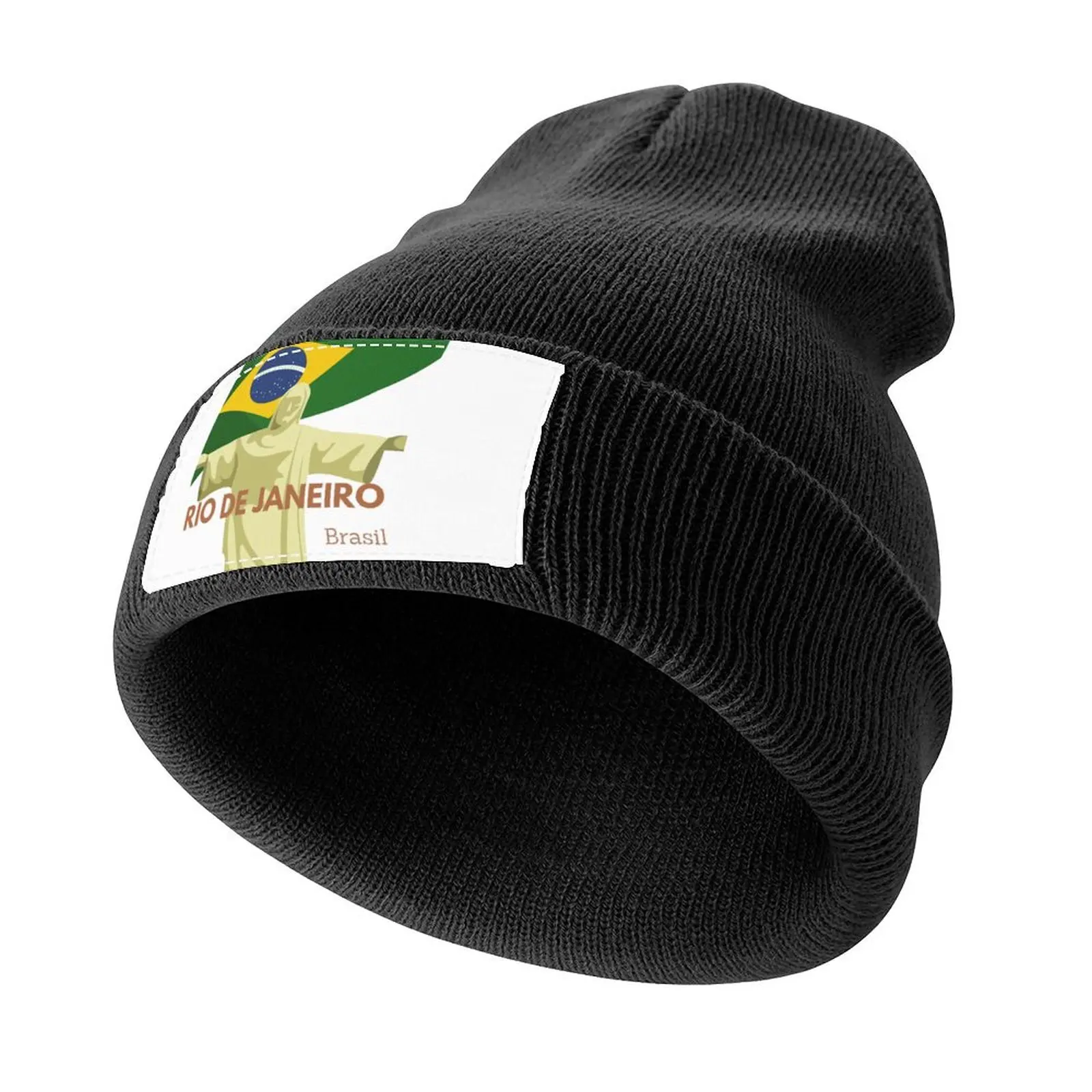 Rio de Janeiro, Brasil Knitted Cap Snap Back Hat Golf Anime Visor Women Caps Men's