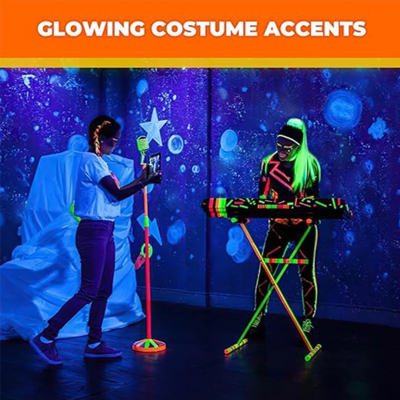 Coleção fitas pano fluorescente 6 rolos conjunto fita adesiva luminosa