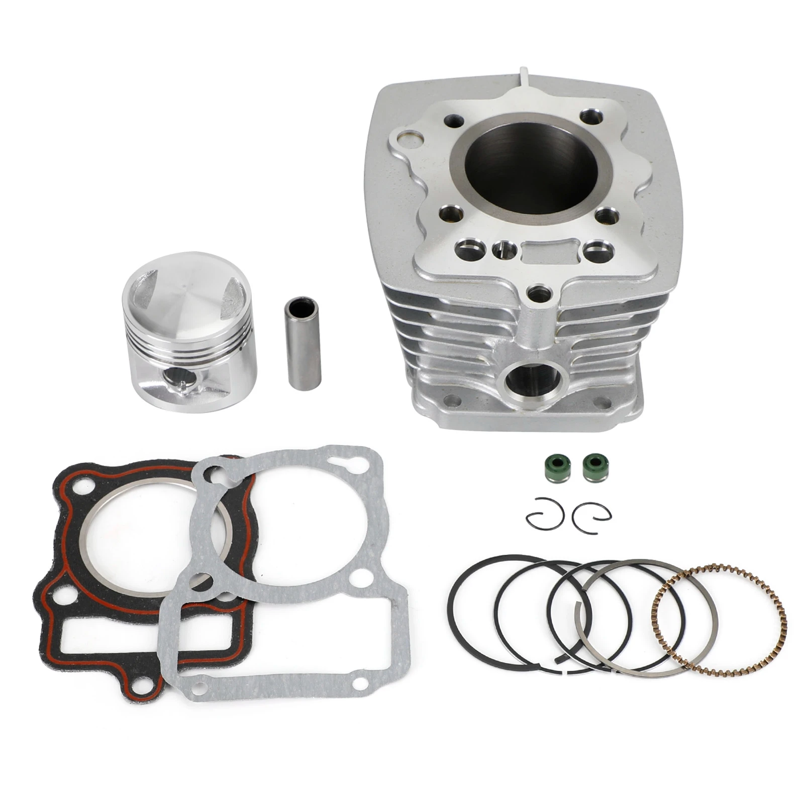 Artudatech 125CC 56.5mm CYLINDER PISTON GASKET KIT w/ 15MM PIN for HONDA CG125 TMX125 JX125 TMX JX CG 125 156FMI