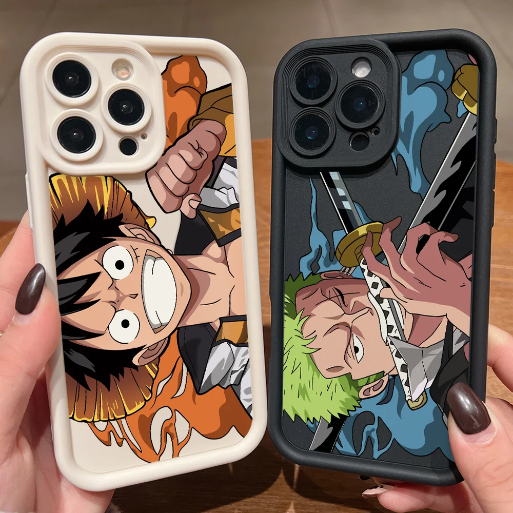 Zoros Luffys One Pieces Phone Case for Motorola Moto G86 G85 G84 G75 G60 G54 G53 G52 G35 G34 G32 EDGE 70 60 E40 E32 E22 5G Cover