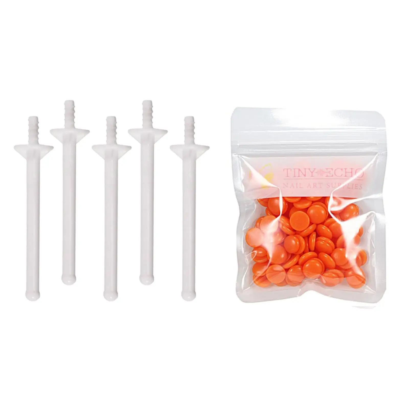 Painless Depilatory Wax Waxing Beaded 30g & 5pcs Nose Hair Stick Applicator