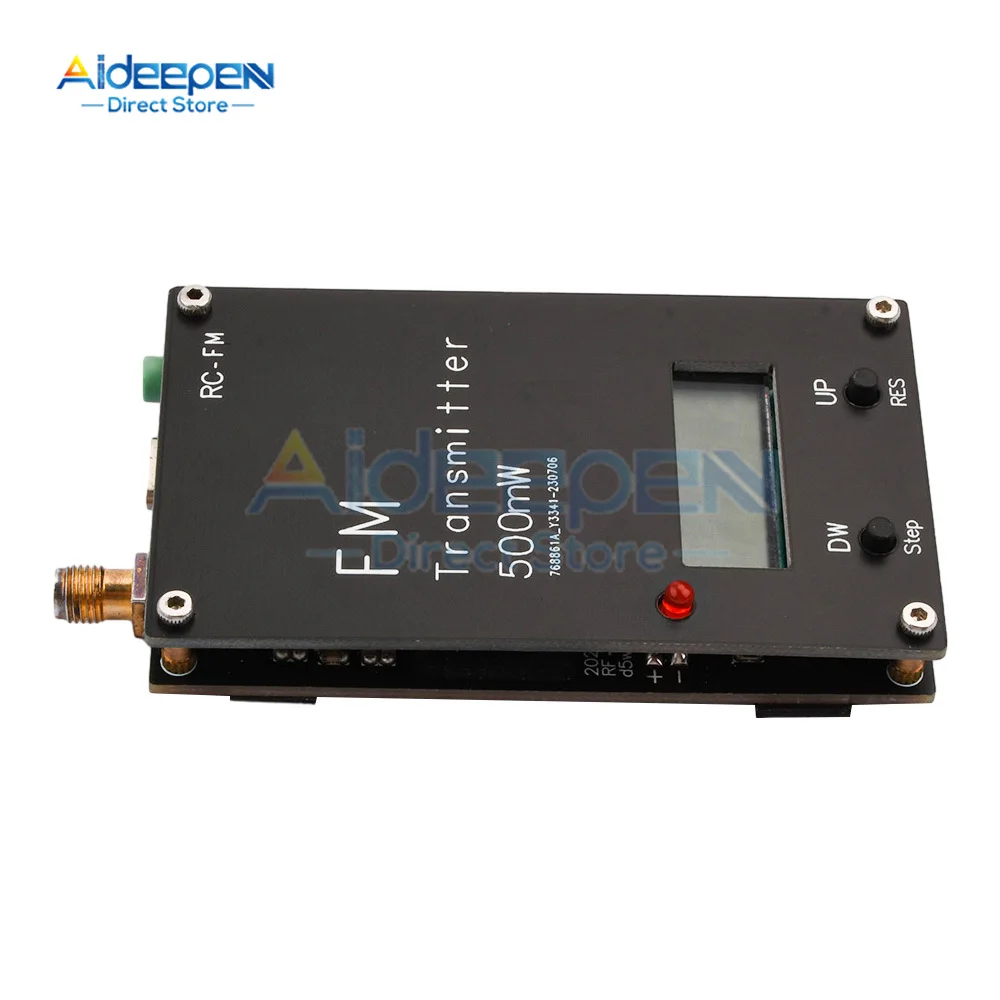 2000M 0.5W trasmettitore FM frequenza display a LED Stereo digitale 88M-108MHz per DSP Radio broadcast Campus Radio Station ricevitore
