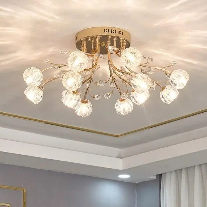 Branché, simple, restaurant, fer forgé, plafonnier