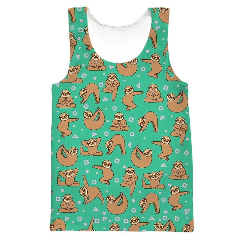 

Fashion Men's Tank Top Funny Animal Dogs 3D Printed Vest Casual Sportswewar Gym Tops Funny Streetwear Sleeveless Male Clothing