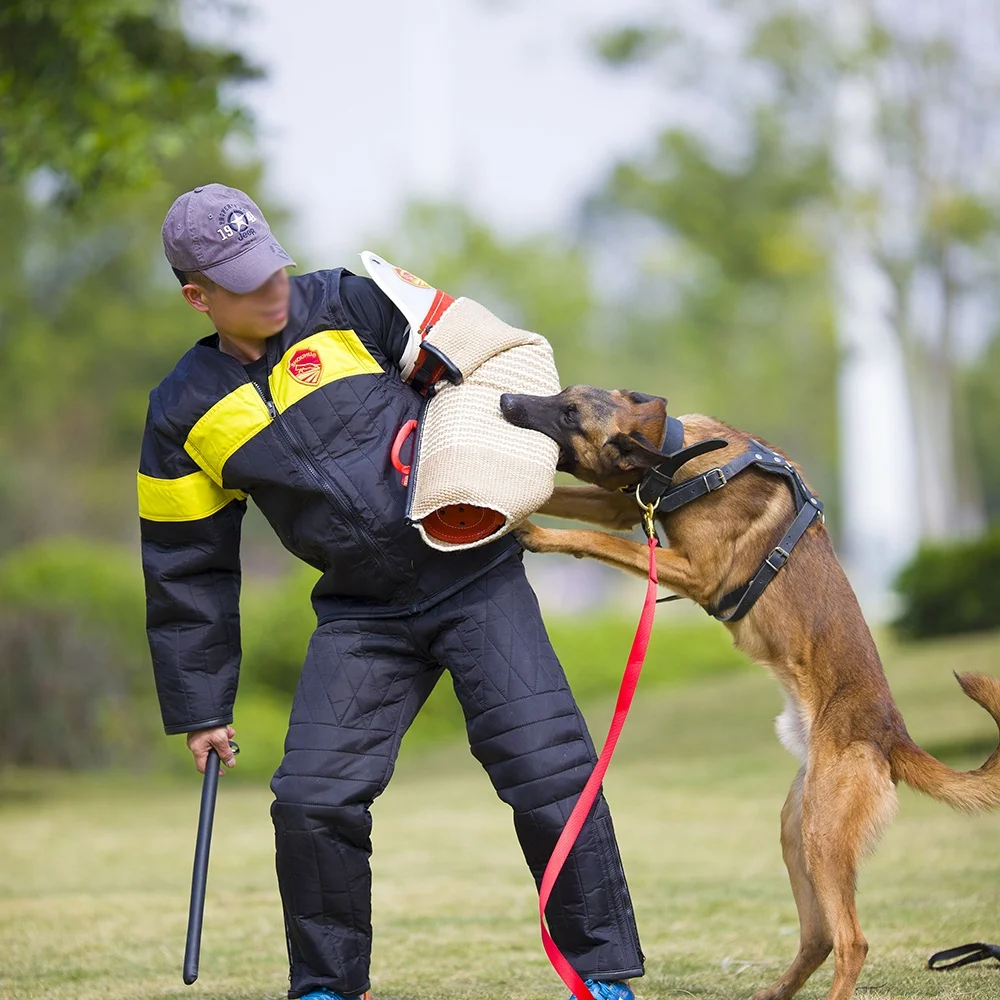 

Thickened Jute Dog Flutter Sleeve Cover Bite Suit Canvas Lining Dog Sleeves Professional Canine Dog Gear Training Bite Sleeve