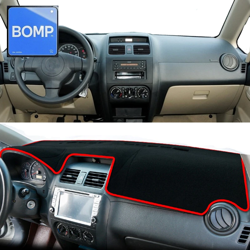 صالح لتصفيف السيارة سوزوكي SX4 2006-2011 2012 2013 غطاء لوحة القيادة داش حصيرة المضادة للأشعة فوق البنفسجية داشمات واقية من الشمس السجاد وسادة الوصول إلى السيارة