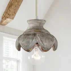American Rural Chandelier Retro Home Decor for Living Room Bedroom Bedside Pendant Lamp Creative Log Homestay Light Fixture