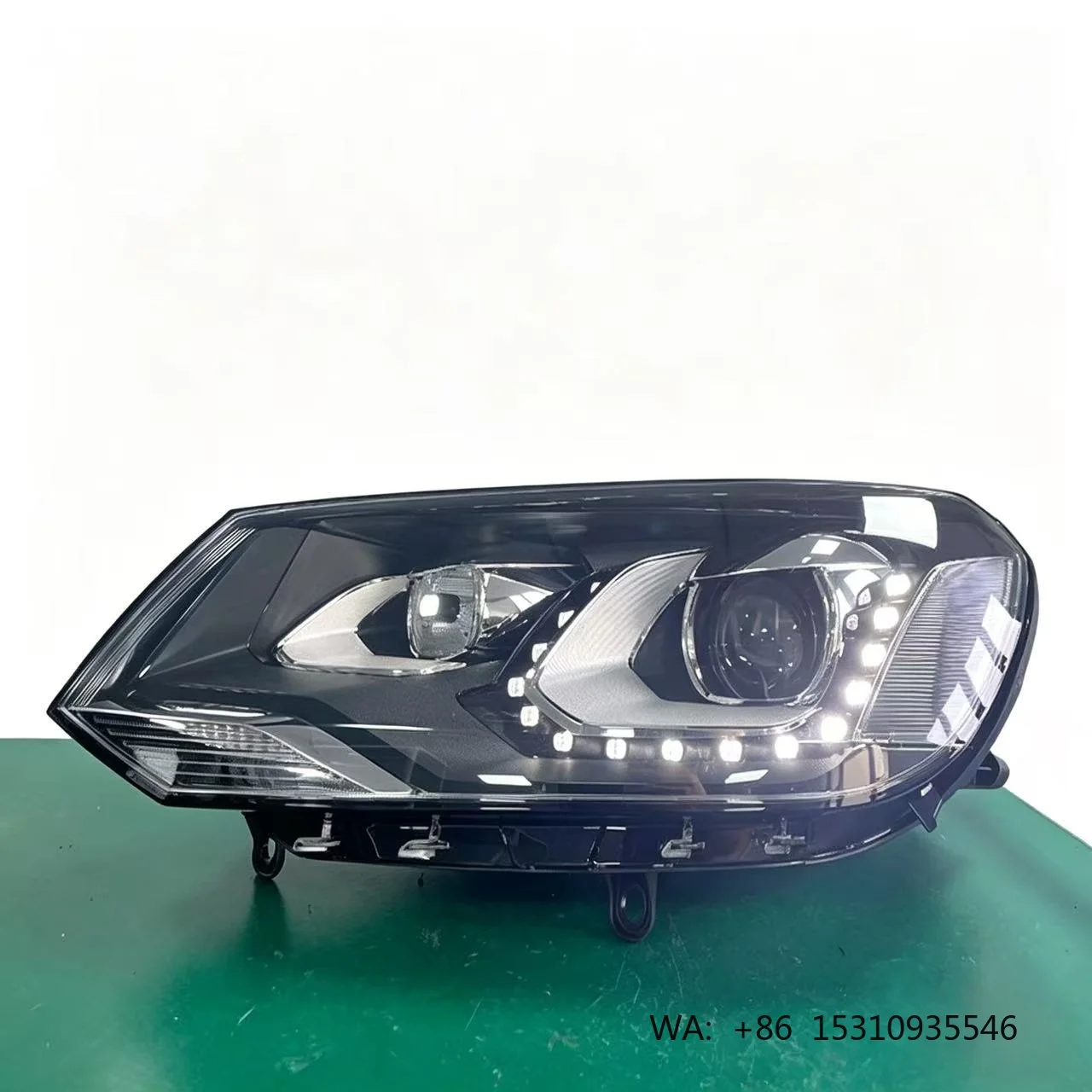 Retrofitting the Headlight Assembly for 2011-2015 for New 12V High-end Xenon LED Headlights with Tear-eye Effect