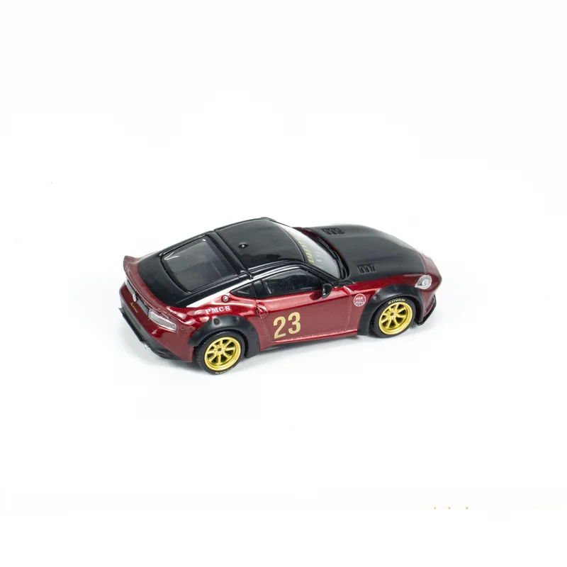 Mini GT 1/64 Nissan Z LB nation works Gem Red CLDC CarBook V3 MAGAZINE EDITION Minigt 737 Die-cast Alloy Car model Collection