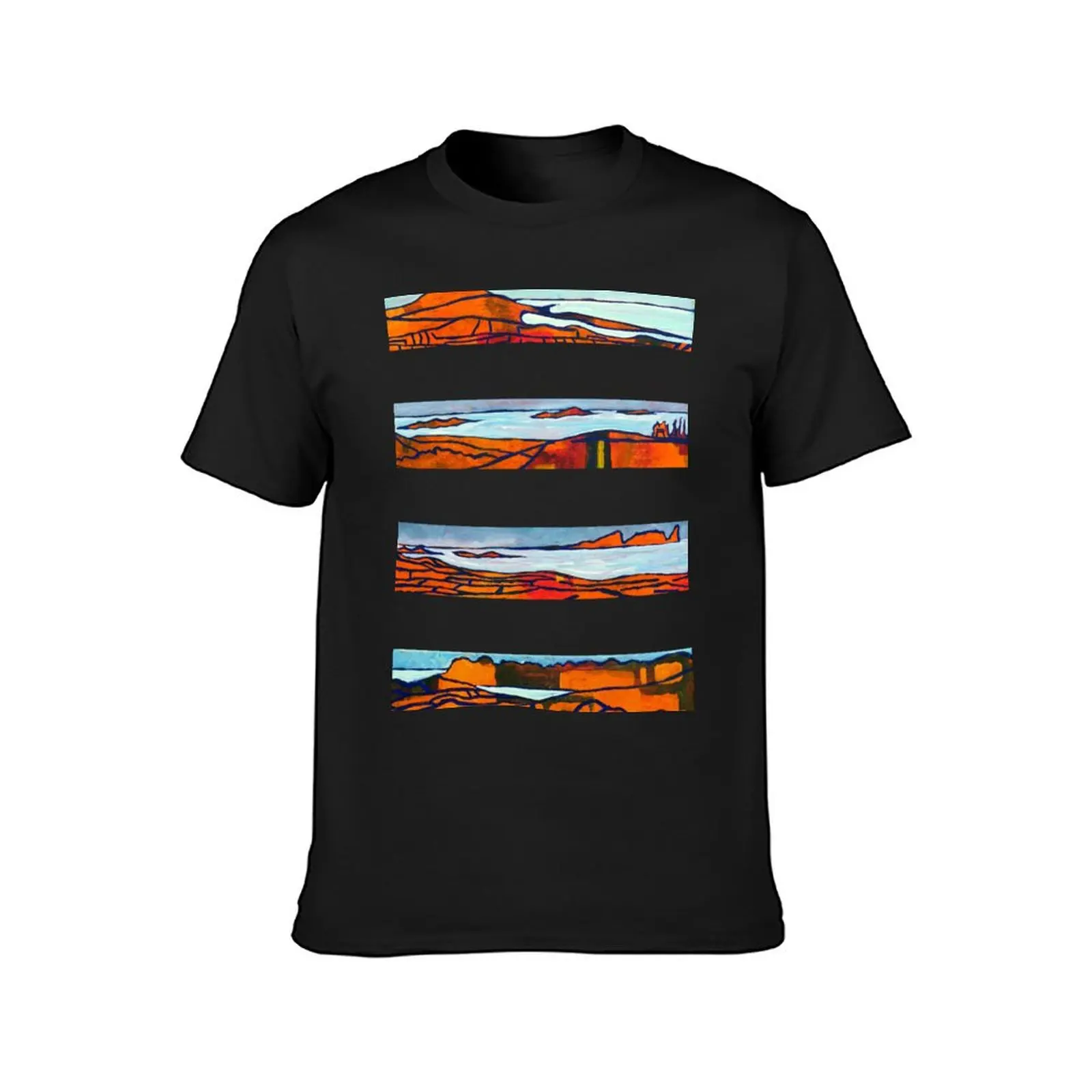 Donegal Coast - Four Views (Ireland) T-Shirt anime clothes plus sizes vintage clothes sweat t shirt men