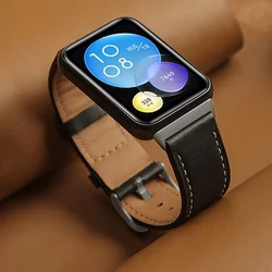 Leather Straps For Huawei Watch Fit 2 Smartwatch Bands Replacement Sport Wristband Bracelet correa Huawei watch Fit2 Accessories