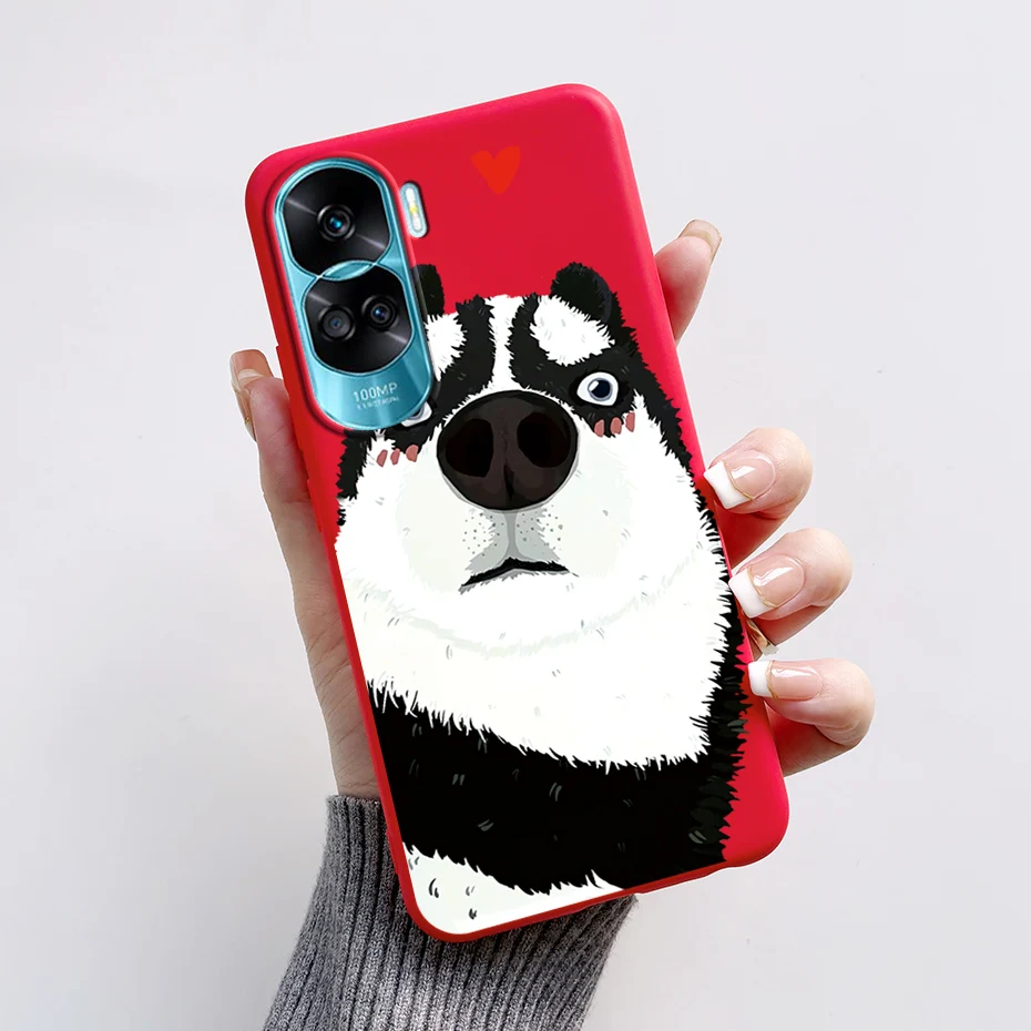 Per Honor 90 Lite 5G custodia Coque CRT-NX1 Funda 2023 Cute Rabbit Panda Cover posteriore morbida in Silicone TPU per Honor90 Lite 90 Lite Fundas