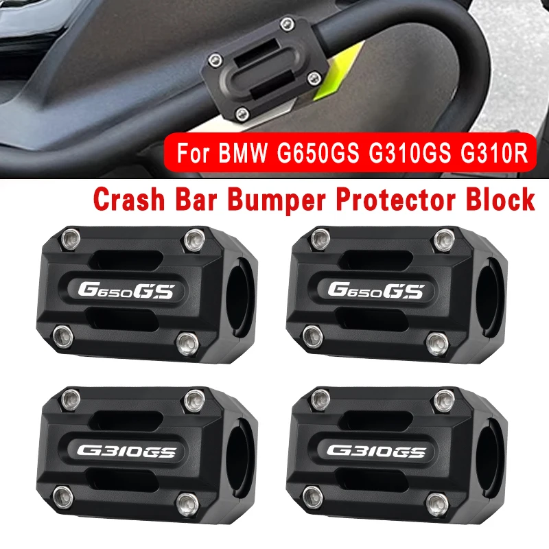 For BMW G650GS G310GS G310R 2000-2024 2023 2022 2015 G 650GS Crash Bars Engine Bumper Protective Block 22MM 25MM 28MM